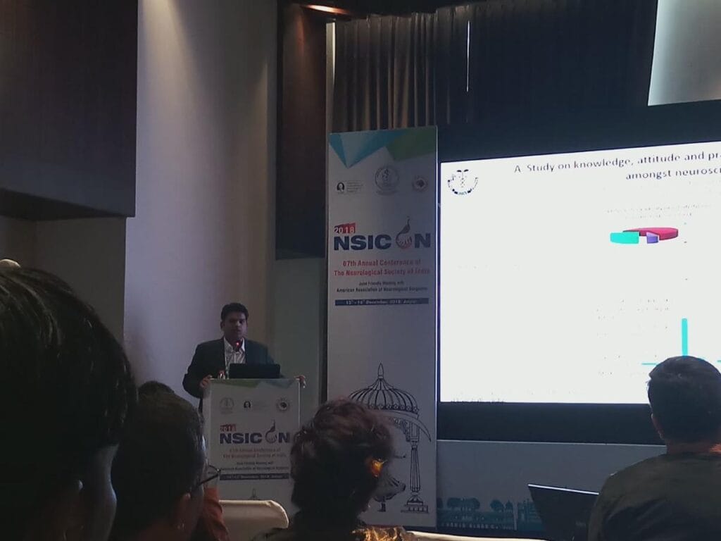 Dr Nishant Kumar Shukla Delivering a Speech at NSICON Conference